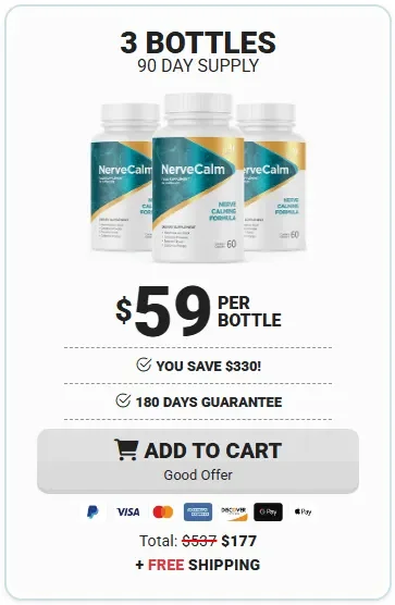 NerveCalm 3 bottle package